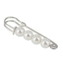 2 Pieces Large Durable Metal Kilt Scarf Brooch Safety Rhinestone Brooch Pins