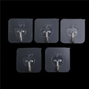 5pcs strong transparent suction cup sucker wall hooks hanger for bathroom FU