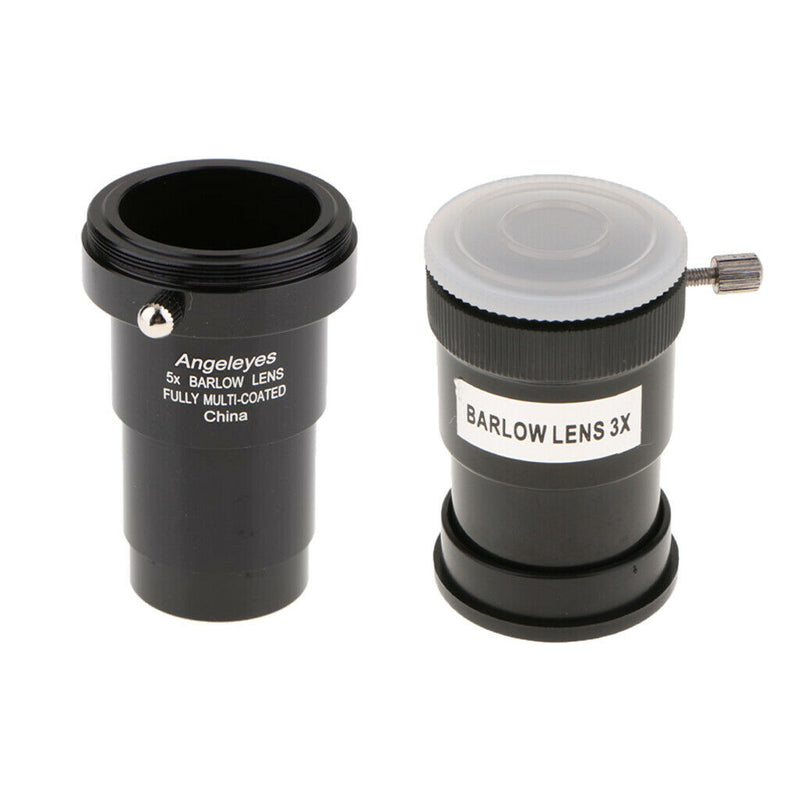 1.25 Inch Telescope Barlow Lens 5X & 3X M42 Universal Multi-coated Eyepiece