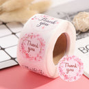 500PCS/Lot Thank You Stickers Paper Stationery Supply 1.5 Inch Round Kraft SEAU