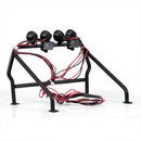 RC Parts Metal Roll Cage Bucket with 6 LED Lights for 1/10 Axial SCX10 RC4W