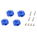 8Pcs/Set 1/10 Wheel Hex Drive 12mm w/ Pins Screws for Axial SCX10 HSP Blue