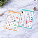 5 Sheets Cute Paper Stickers For DIY Po Album Scrapbook Calendar Diary Set