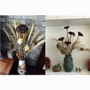 50Pcs Dried Flower Natural Phragmites Pampas Grass Wedding Bunch Bouquet Kit