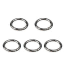 5 lot Key Rings Premium Plated Open Hook Spring Ring Ring Connector 25mm