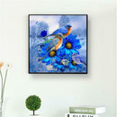 5D Blue Bird Diamond Painting Cross Stitch Mosaic Picture Needlework Decor
