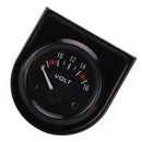 52mm Black Car Motor Auto Voltmeter Digital LED 8-16 Volt Voltage Gauge