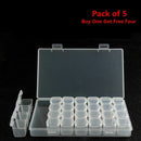 Storage Tool DIY Removable Clear Plastic Organizer Nail Art Rhinestone 28 D