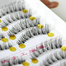 10 pairs/lot Short Daily False eyelashes Thick Cross eye Dekor lashes New