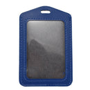 Office School Faux Leather Vertical Name Card ID Badge Holder Pouch 10 Pcs Z6N4