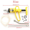 10Ml Continuous Drench Yellow Gun Syringe Sheep Goat Oral Pig Animal Husbandr ME