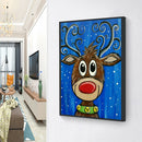 Christmas Sheep Diamond Painting 5D DIY Full Round Drill Wall Arts (B2479)