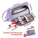 Big Capacity Pencil Pen Case Bag For Middle High School Office College Bags