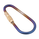 Titanium Outdoor Keychain Carabiner Camping Hiking Backpack Buckle Hook Clip