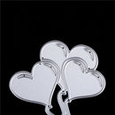 love shape balloons scrapbook cutting dies metal die cuts for scrapbookingdecorJ