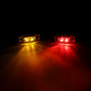 10PCS LED Red/Amber Side Fender Marker Lamp 2.5" Clearance Truck Trailer Lamp
