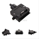 7 PIN ROUND FLAT ADAPTOR FEMALE RECTANGLE CARAVAN TRAILER PART BOAT
