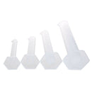 4 pcs Transparent Plastic Measuring Cylinder B6W1