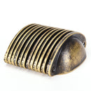 12xAntique Cupboard Cabinet Knob Cup Drawer Furniture Door Shell Pull Handle B&X