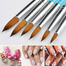 Professional 6X 100% Kolinsky Sable Hair Brush Acrylic Nail Brush Nail Art Tools
