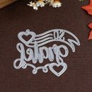 Art Word Metal Embossing Cutting Dies Stencils DIY Scrapbooking Craft Decor
