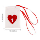 Cotton Christmas Advent Calendar Garland 24pcs 11x16cm Hanging Advent Calen P6U2