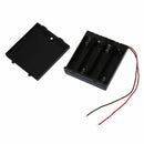 2 Pcs 4 x AA 6V Battery Holder Case Box Wired ON/OFF Switch w Cover Y3R5