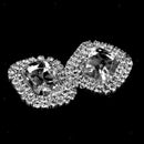 5pcs Clear Crystal Rhinestone Oval Buttons Flatback Embellishment DIY Craft
