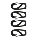 4x  Rope Shock Cord Hook Clip Marine Kayak Boat Canoe Dinghy Accessory