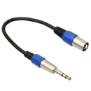 35cm 3Pin XLR Jack Male to 6.35mm Stereo Male Plug Microphone Adapter Cable