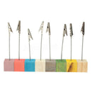 Pack of 8Memo Clip Name Place Card Holder Table Number Picture Note Stand O9J3