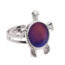 Fashion Chic 1PC Mood Ring Changing Color Turtle Adjustable Temperature Ring 0ha