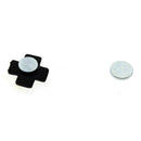10 pairs Womens Magnetic Ear Studs Earrings Punk Cross Faith 10mm NO Piercing