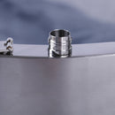 Stainless steel hip liquor whiskey alcohol flask cap 7 oz pocket wine bottle F