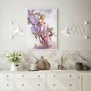 5D DIY Special Shaped Diamond Painting Girl Embroidery Craft Kit Home Decor