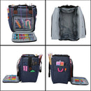Knitting Bag Portable Yarn Tote Storage Bag for Wool Crochet Hooks Knitting E6Q7