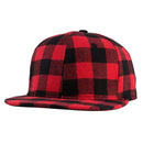 WuKe Plaid Snapback Hip Hop Cap Baseball Skateboard Hip Hop Cap Men Women B