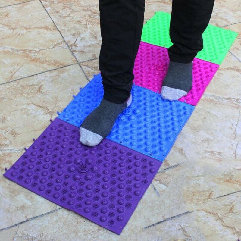 New Durable Reflexology Foot Massage Pad Toe Pressure Blood Circulation Pla H7Q4