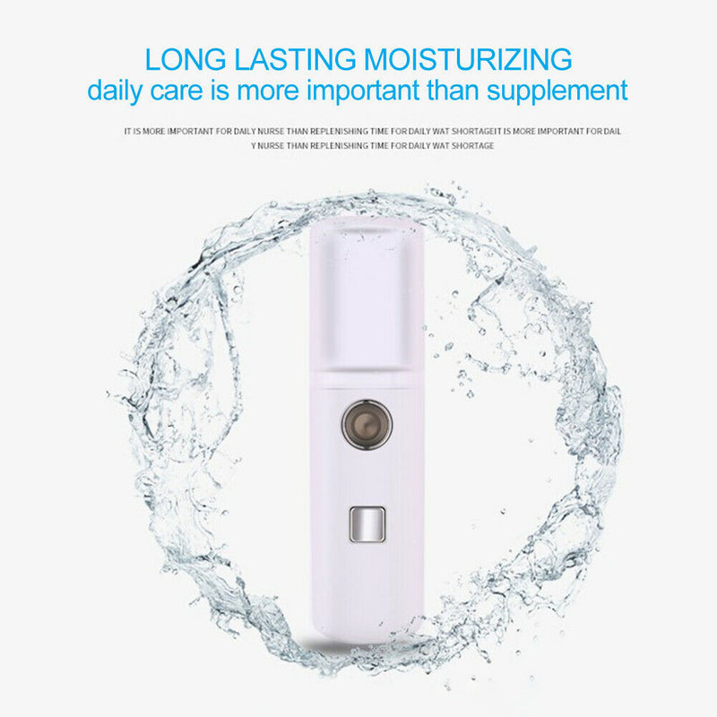 30ml USB Charging Face Steamer Portable Nano Facial Sprayer Mist Humidifier