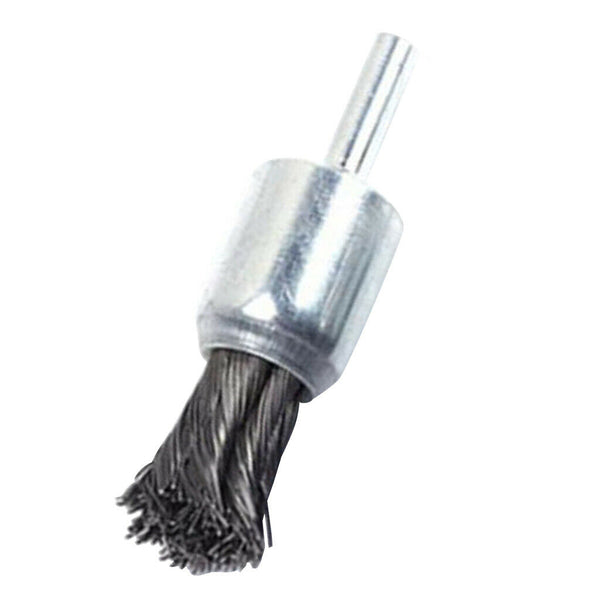 6 Pieces 7/8" 1" Dia Knot Wire End Brush Hollow End Partial Twist Knotted