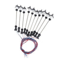 10Pcs Railway Led Lamppost Lamps Street Lights 1:100 HO Scale A