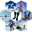 Battery Heated Unisex Electric Heating Long Socks Winter Warmer Thermal Fee A4R1