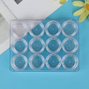 12 Pcs Contact Lens Box Holder Set Portable Clear Eyewear Bag Container Ca BX