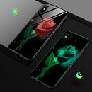 Tempered Glass Phone Case w/ Non-toxic Fluorescent Layer for iPhoneXS Max