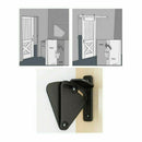 Carbon Steel Buckle Barn Door Lock Rustic Gate Latch for Cabinet Bar Clo WTB