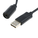 USB Converter Cable for Microsoft Xbox 360 Controller Breakaway Cord - Black