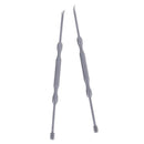 2Pcs Stainless steel earpick ear wax stick remover curette cleaner ear cleaniME