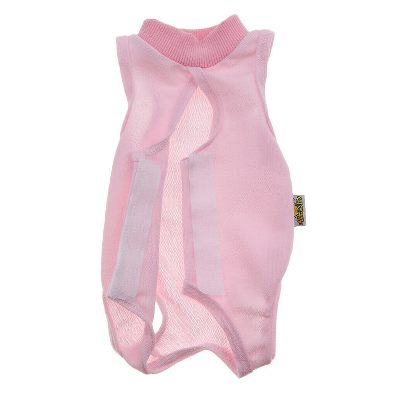 2 Pcs Medical Pet Shirt Dog Cat Operation Wound Dressing Recovery Body Suit (S,