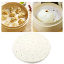 200pcs/set Non-Stick Round Steamer Liners Baking Pads For Kitchen Restaurant