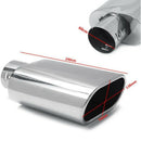 For BMW For Benz Universal Car Decoration Flat Chrome Stainless Steel Car M H4O9